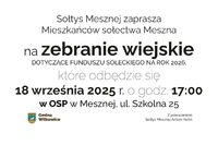 Zebranie wiejskie w Mesznej