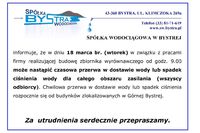 Czasowa przerwa w dostawie wody 18.03