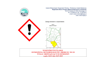 Ostrzeżenie Meteorologiczne: Burze Stopień 1 – 18.07.2025