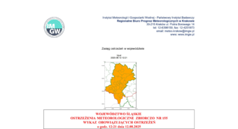IMGW OSTRZEGA UPAŁ od godz. 12:00 dnia 13.08.2025 do godz. 20:00 dnia 15.08.2025