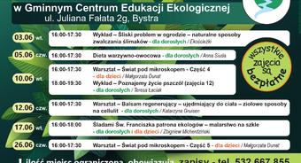 Czerwiec w Gminnym Centrum Edukacji Ekologicznej