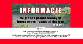 Odbiór worków z piaskiem