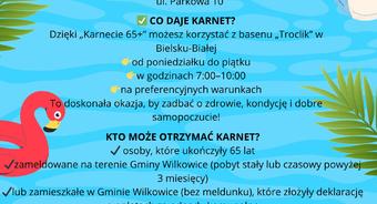 Karnet 65+” —program stworzony z myślą o naszych Seniorach