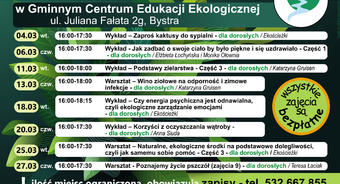 Bezpłatne warsztaty ekologiczne w marcu