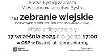 Zebranie wiejskie w Bystrej