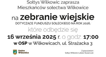 Zebranie wiejskie w Wilkowicach