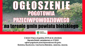 Ogłoszenie pogotowia przeciwpowodziowego