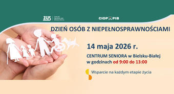 ZUS zaprasza na prelekcje - 14 maja - dzień osób z niepełnosprawnościami