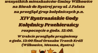 Orszak Trzech Króli i kolędowanie na Biwaku w Bystrej